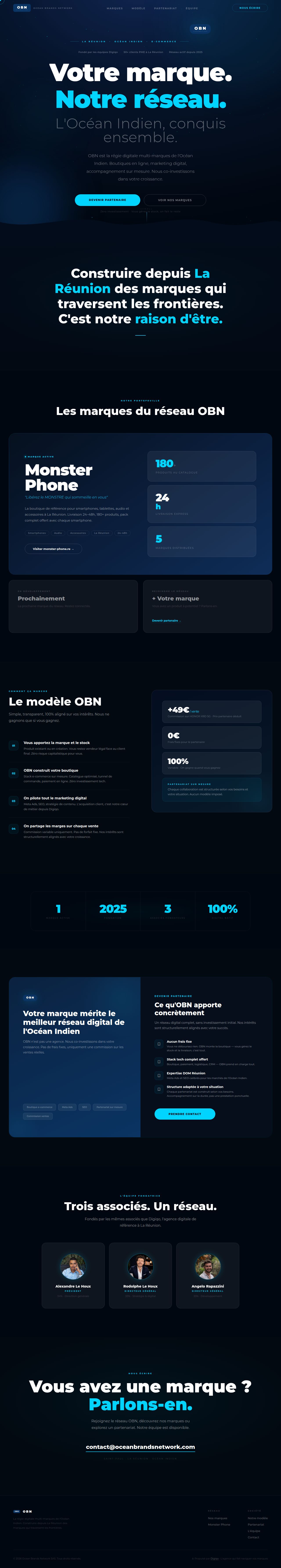 Site web Ocean Brands Network