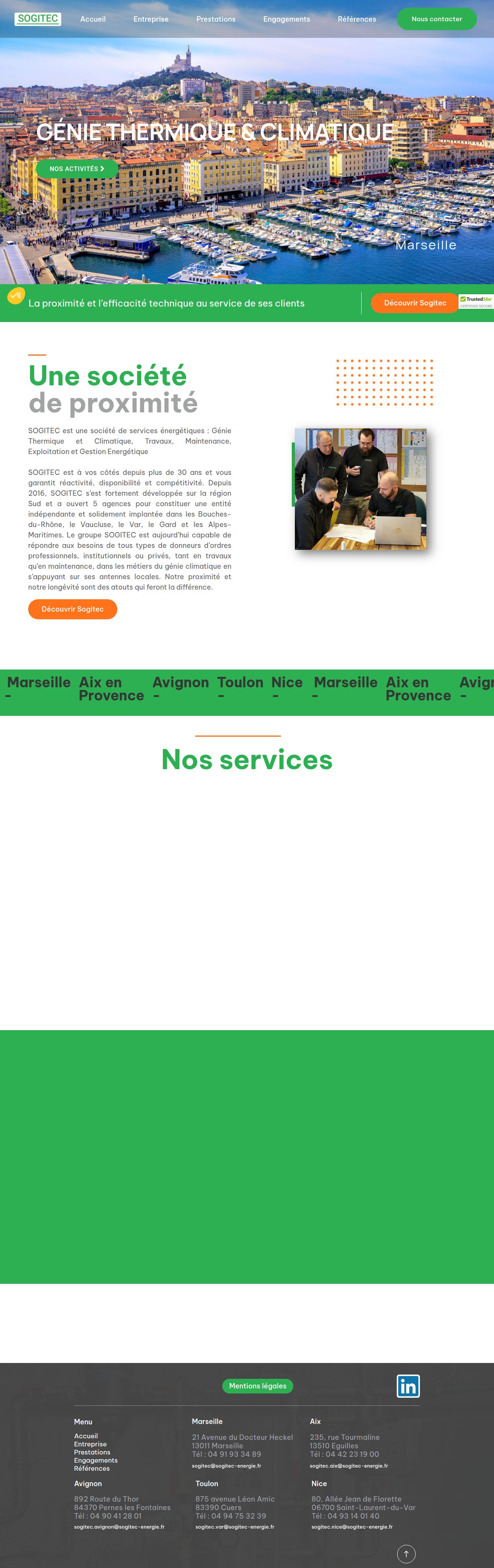 Site web Sogitec Énergie